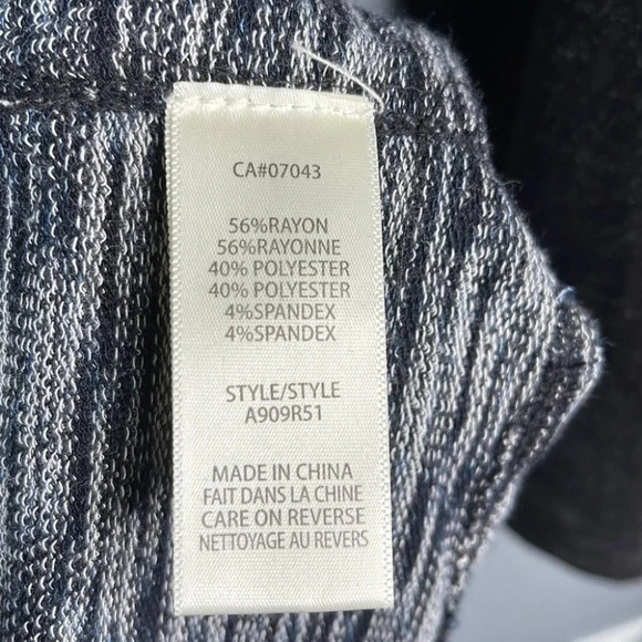 MAX STUDIO Loose Fit Tunic Dress Black Crewneck Long Sleeve Lagenlook Size M - Picture 9 of 12